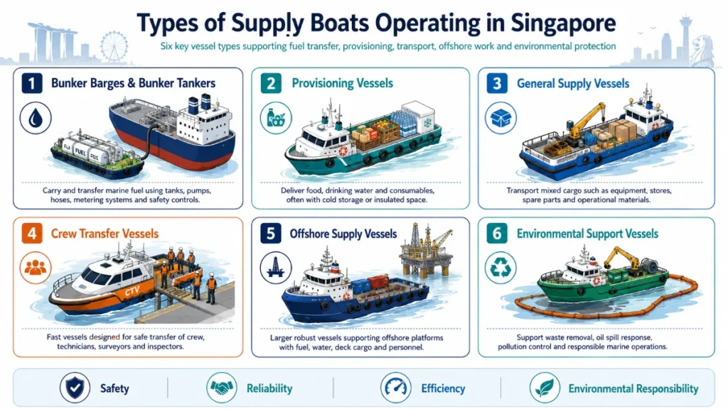 Types of Supply Boats in Singapore